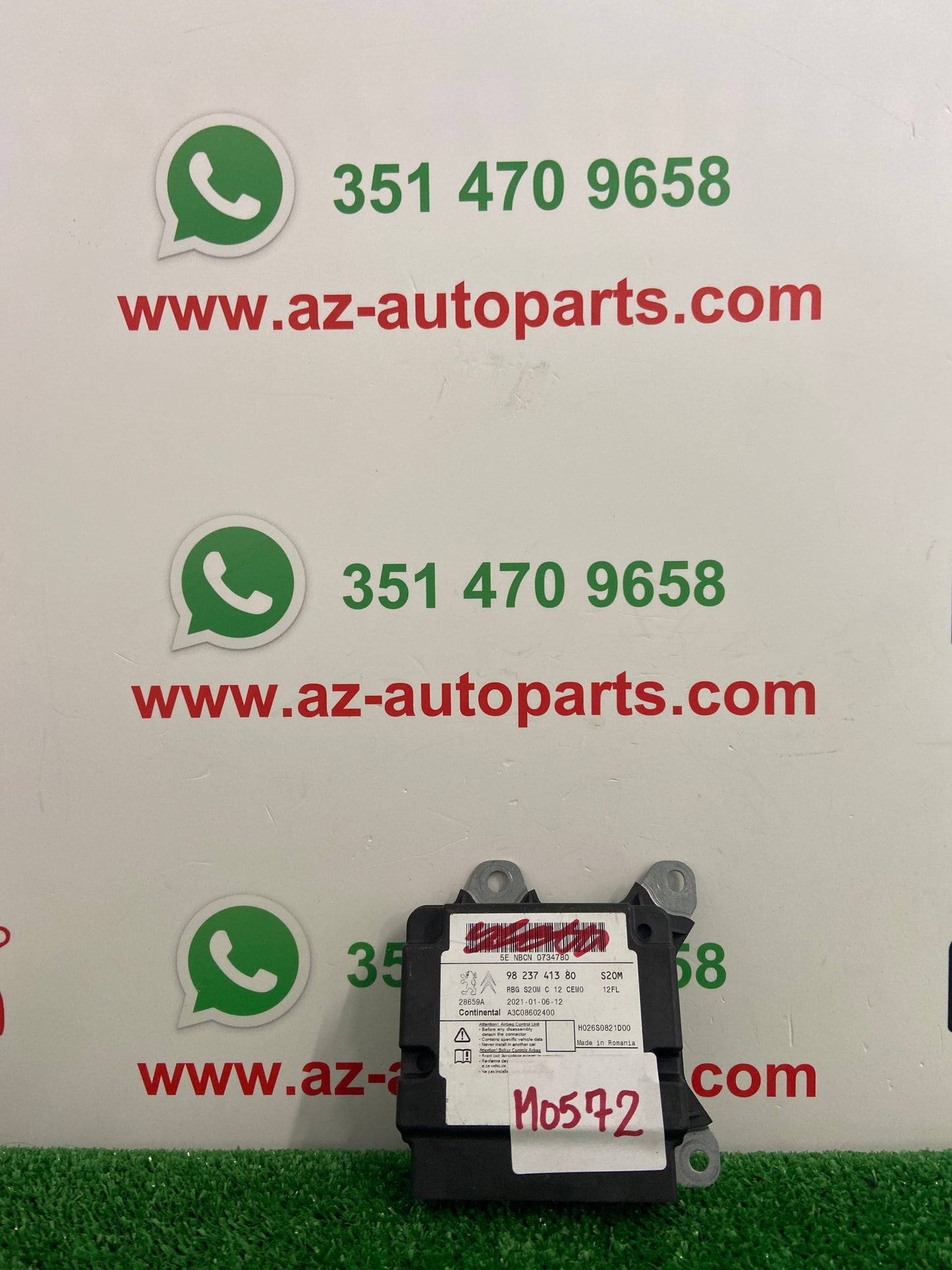 CENTRALINA AIRBAG PEUGEOT 2008 2013 9823741380 M0572