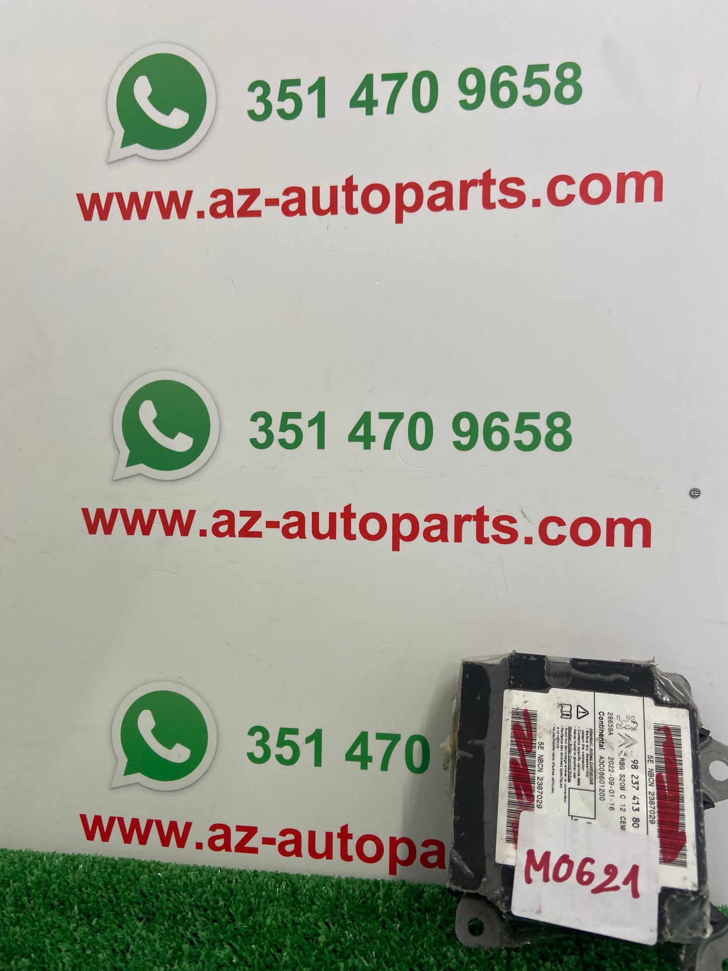 CENTRALINA AIRBAG PEUGEOT PARTNER 2020 9823741380 M0621